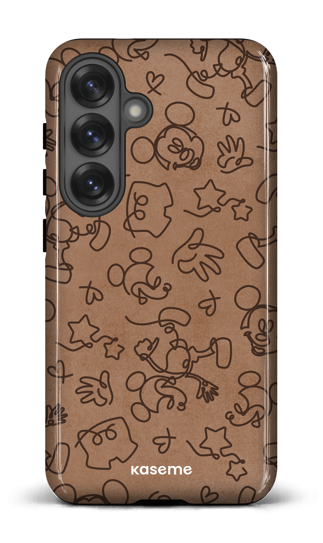 Galaxy S25 Tough (Gloss) Doodle Mocha -