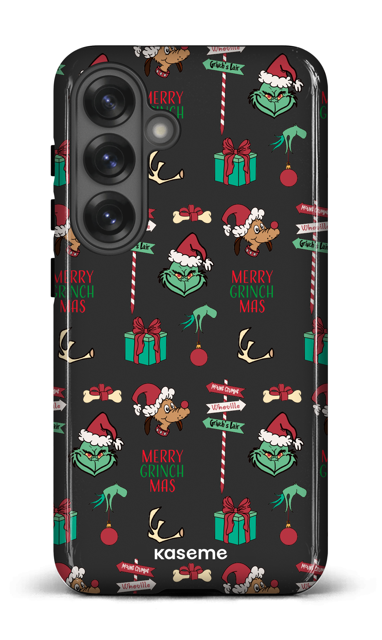 Galaxy S25 Tough (Gloss) Grinchmas black -