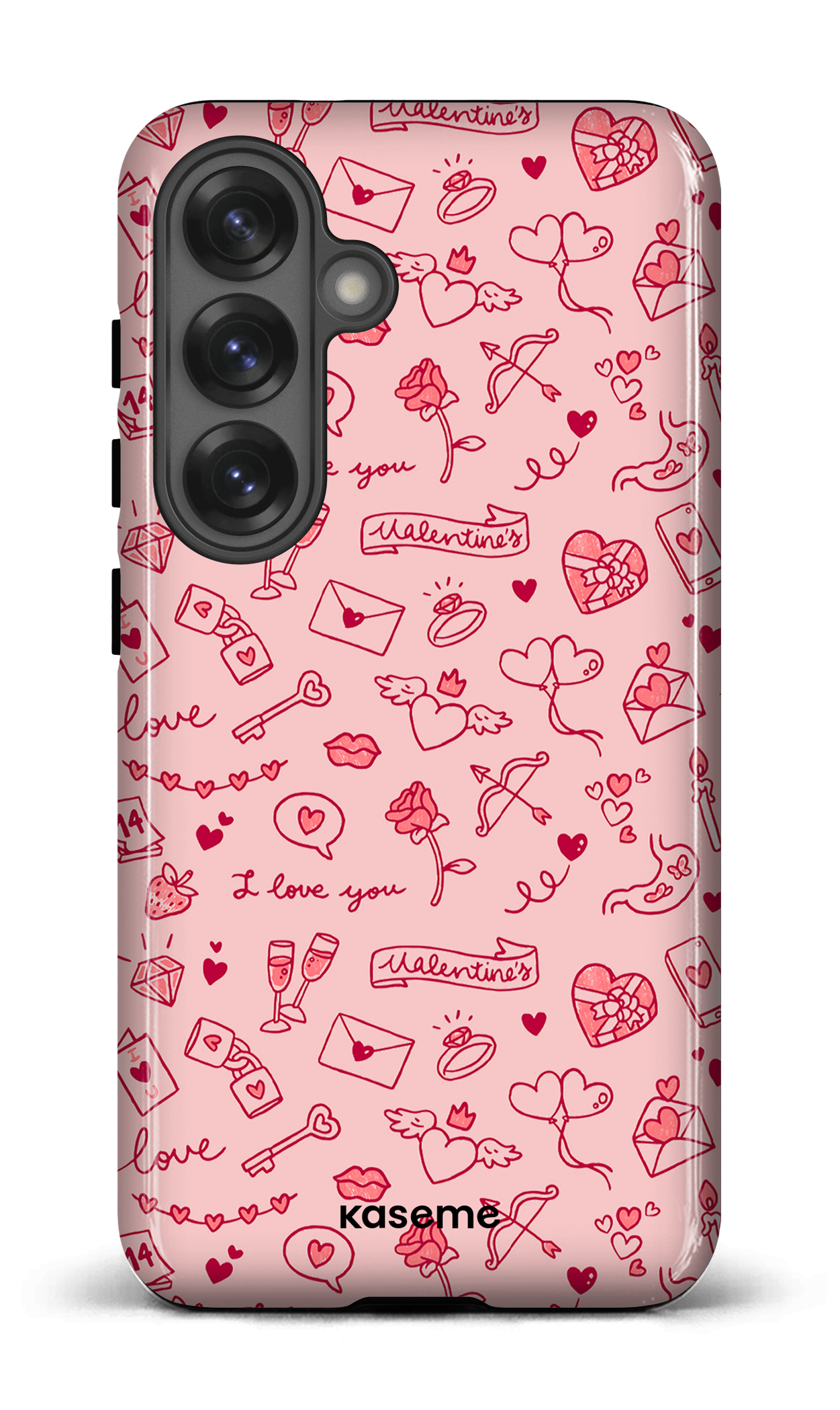 Galaxy S25 Tough (Gloss) My Valentine pink -