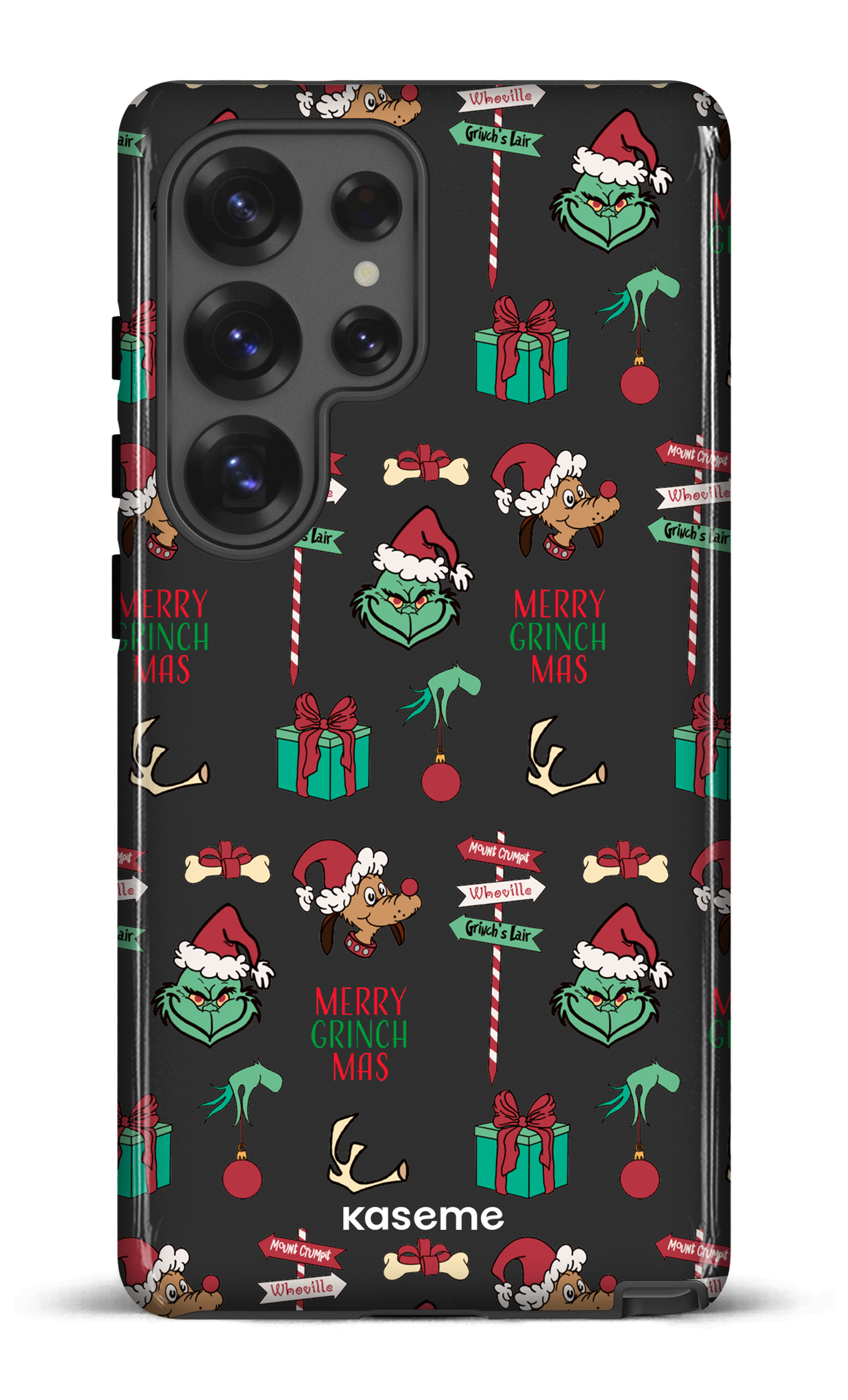 Galaxy S25 Ultra Tough (Gloss) Grinchmas black -