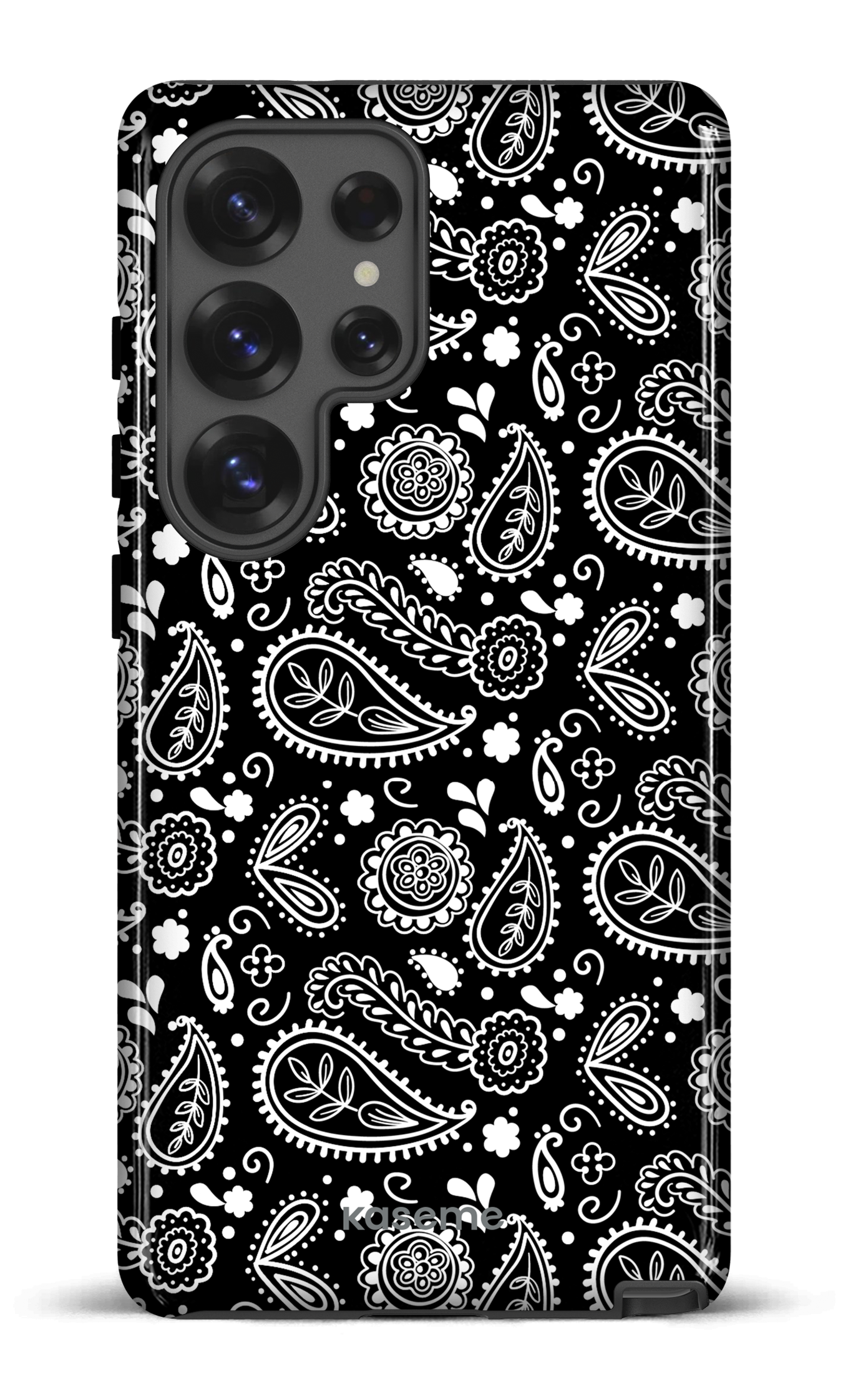 Galaxy S25 Ultra Tough (Gloss) Paisley black -