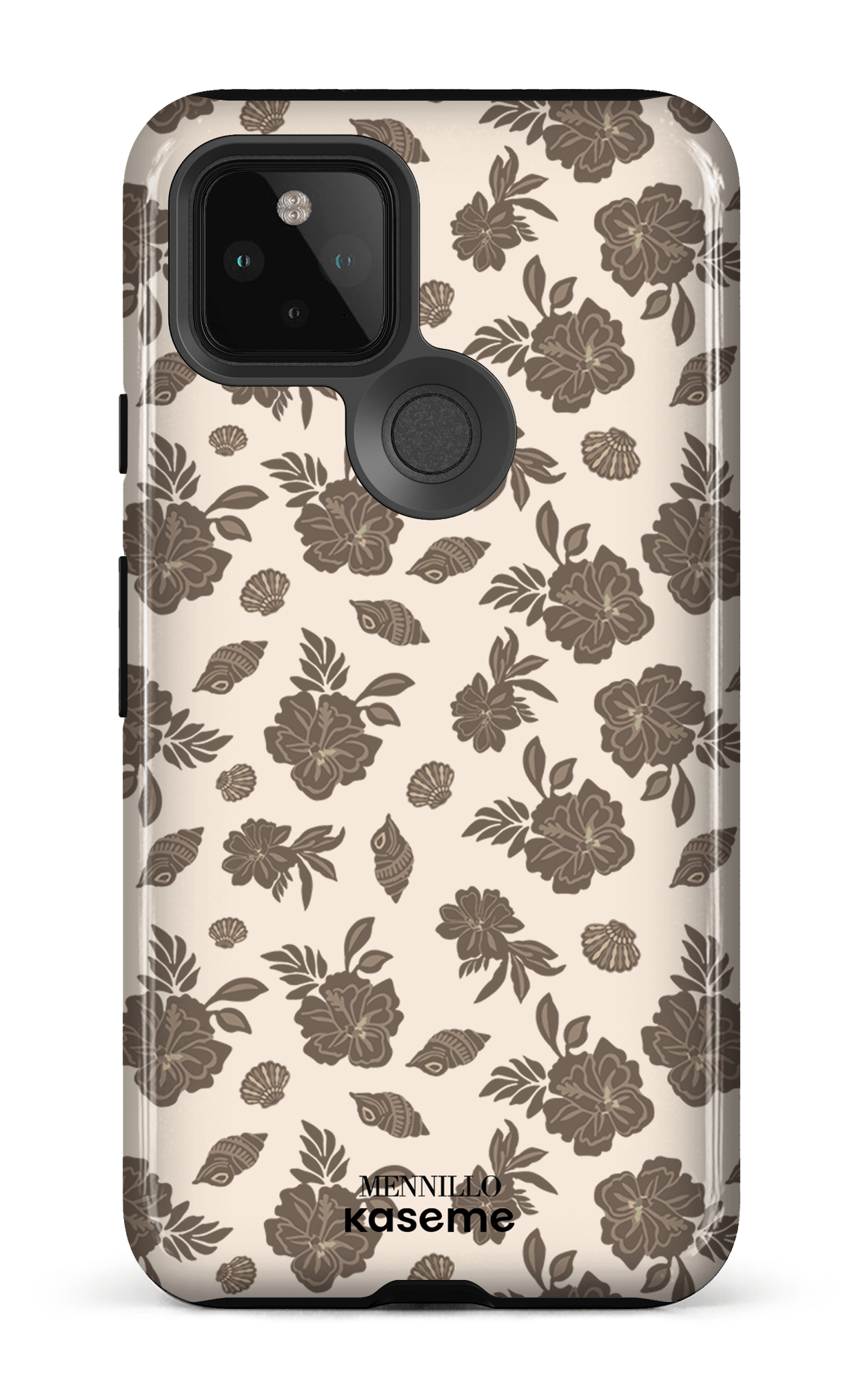 Google Pixel 5 Tough Floral Brown -