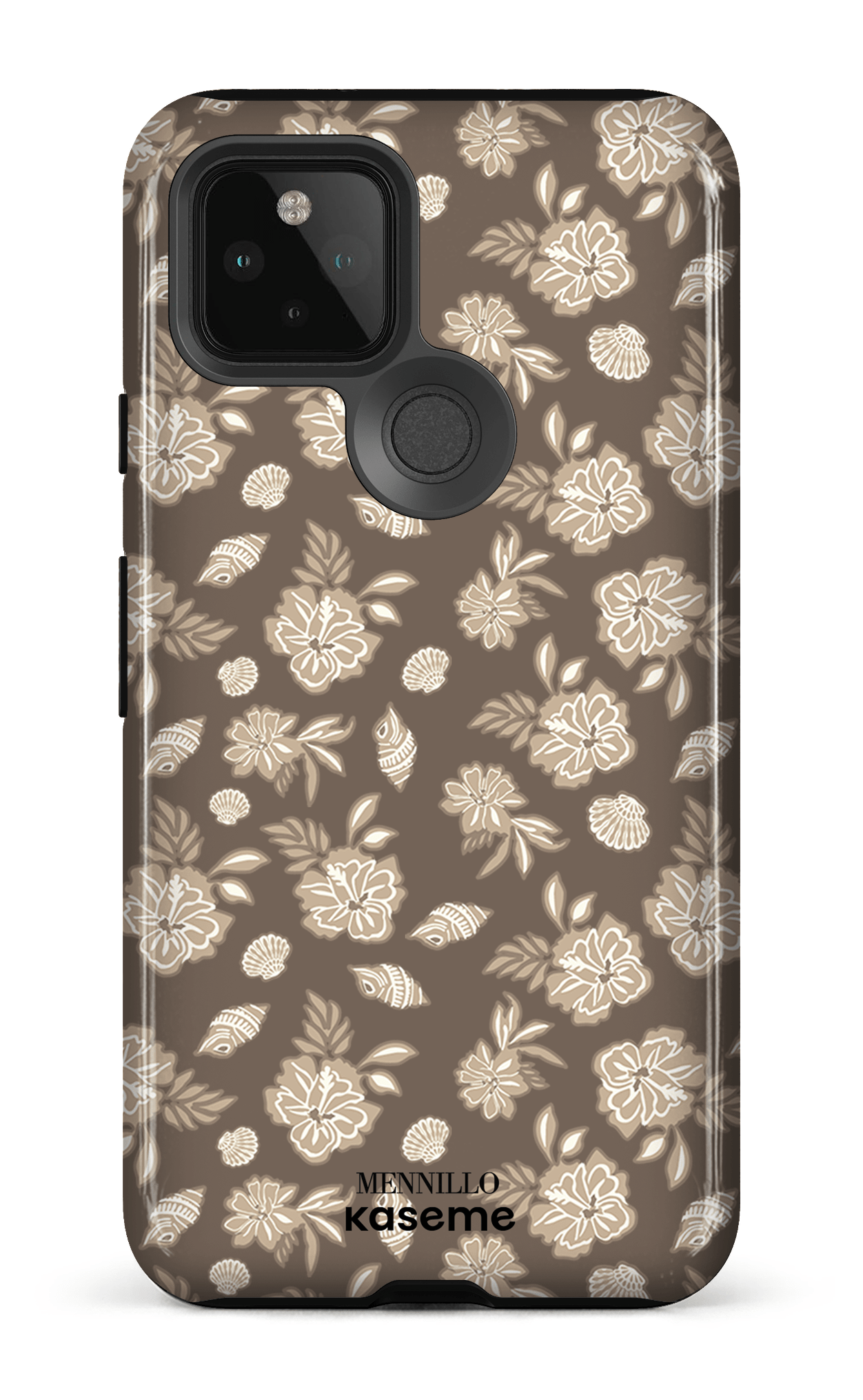 Google Pixel 5 Tough Floral Cream -