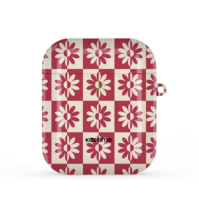 Snowdrop Red Airpods Case