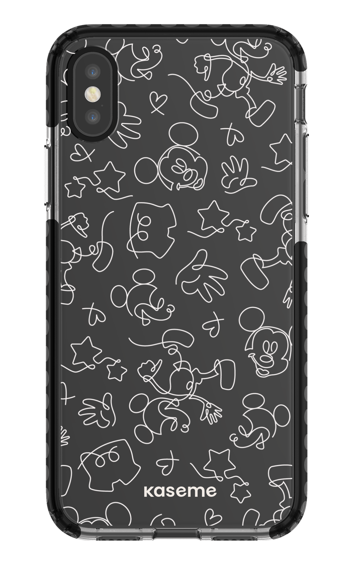 Doodle Clear Case - iPhone X/Xs Clear Case - Black