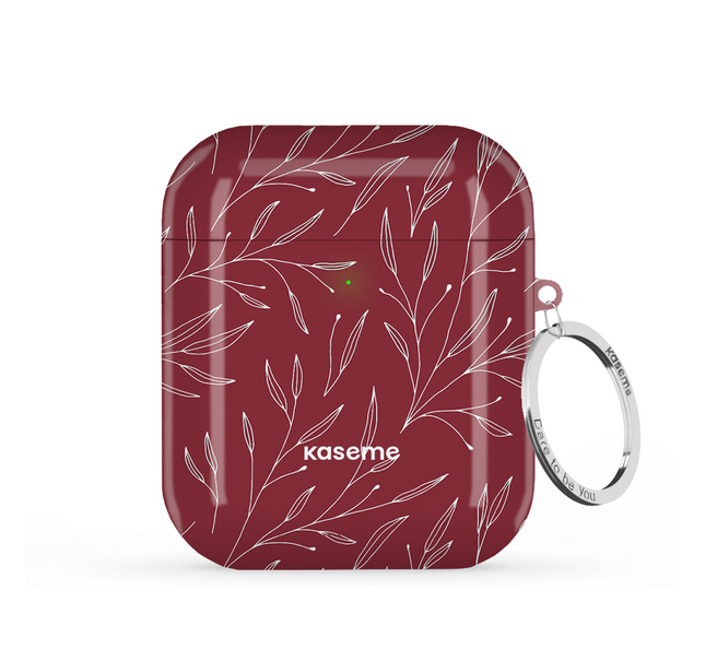 Hibiscus Red AirPods Case