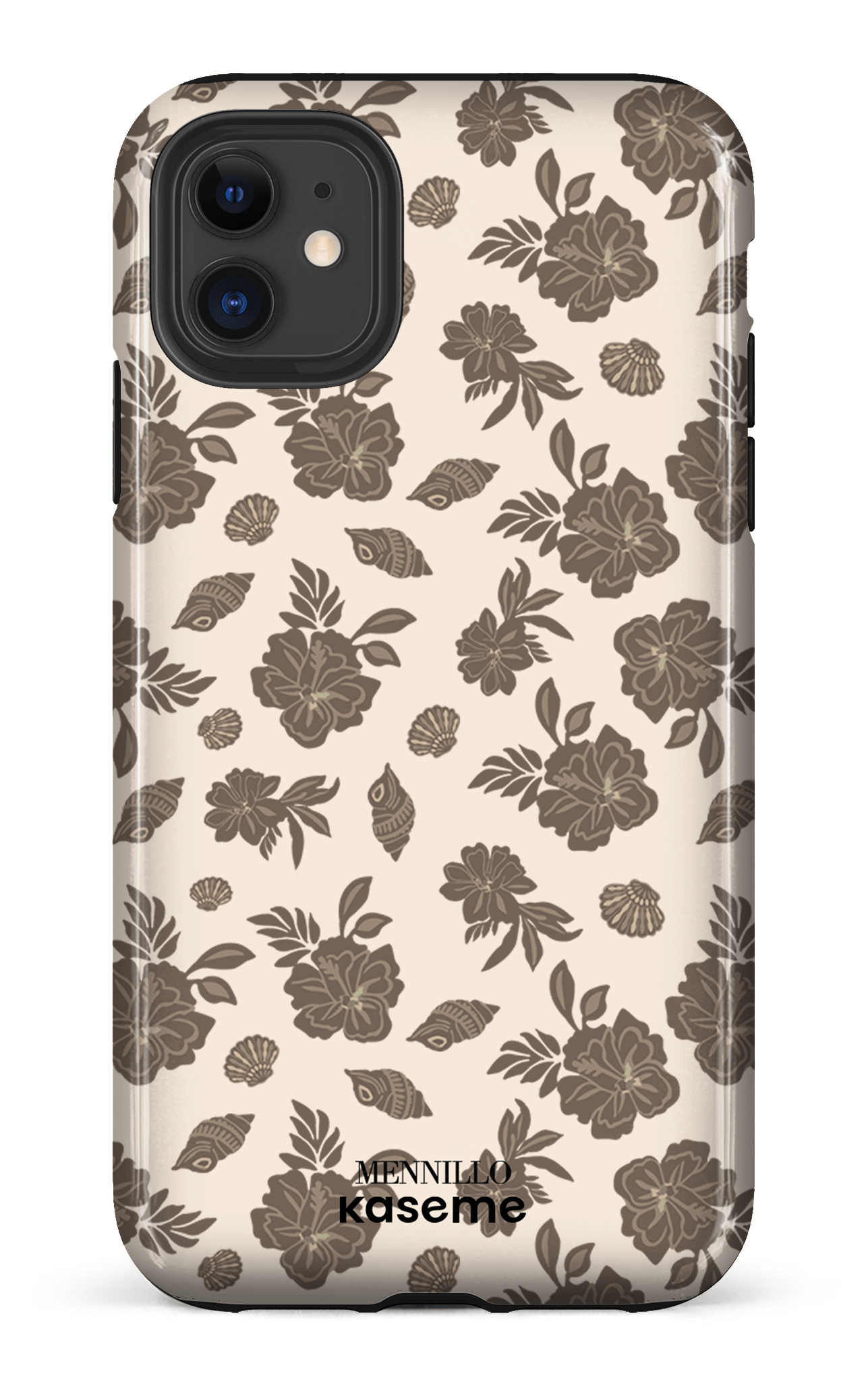 iPhone 11 Tough Floral Brown -