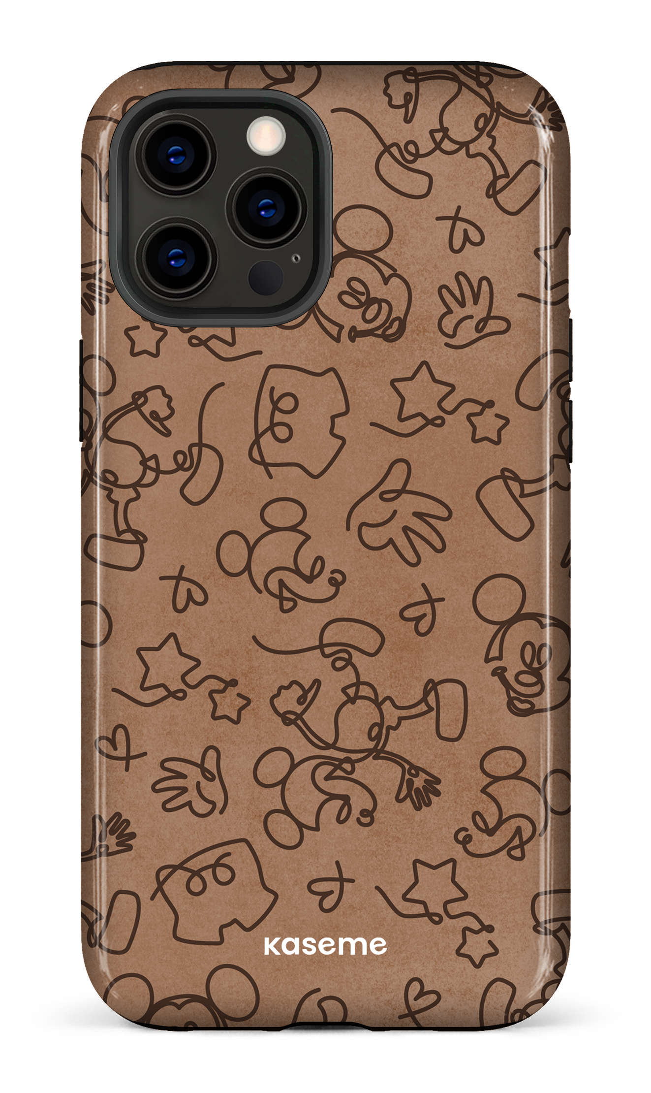 iPhone 12 Pro Max Tough Doodle Mocha -