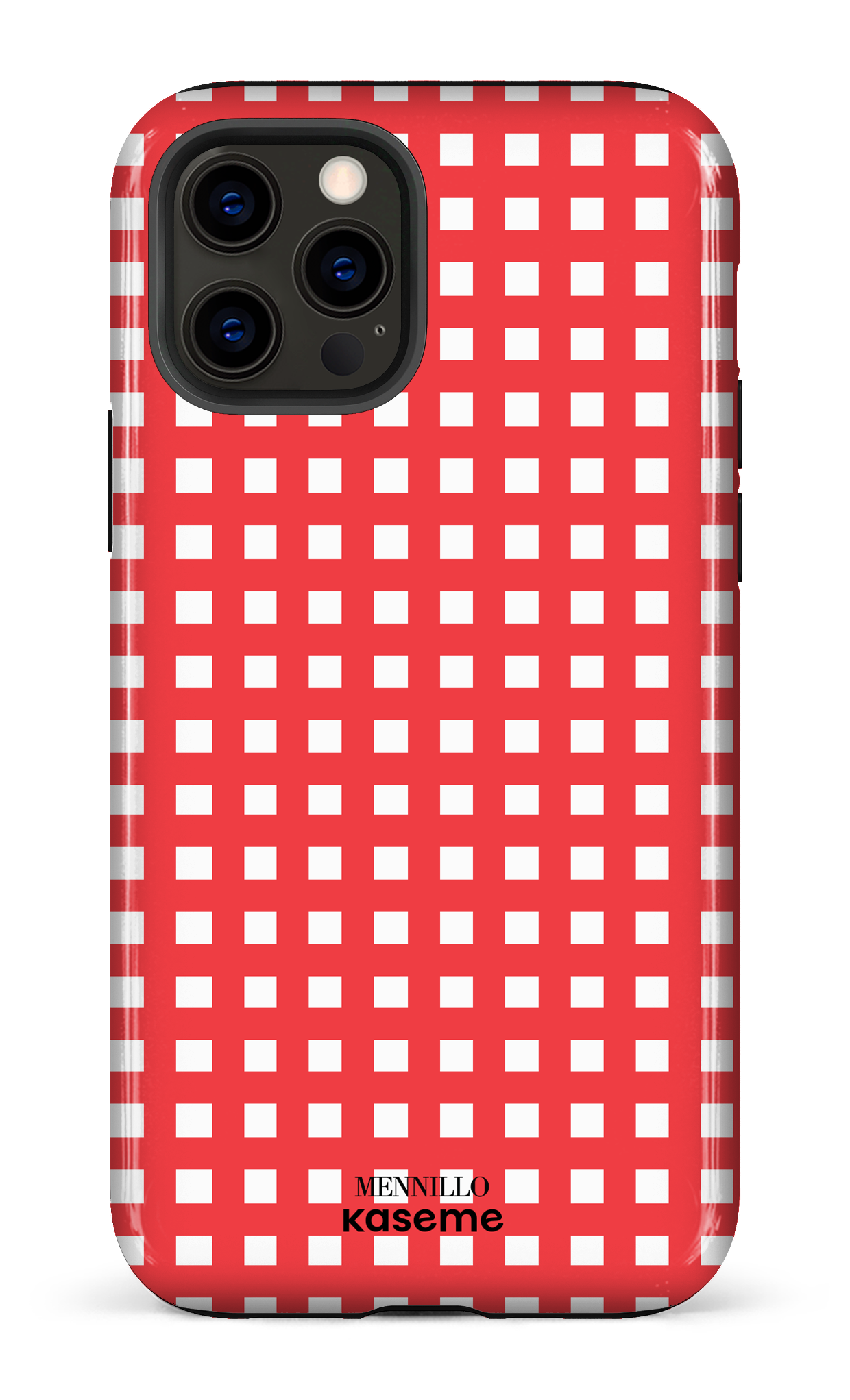 iPhone 12 Pro Tough Chekered Red -