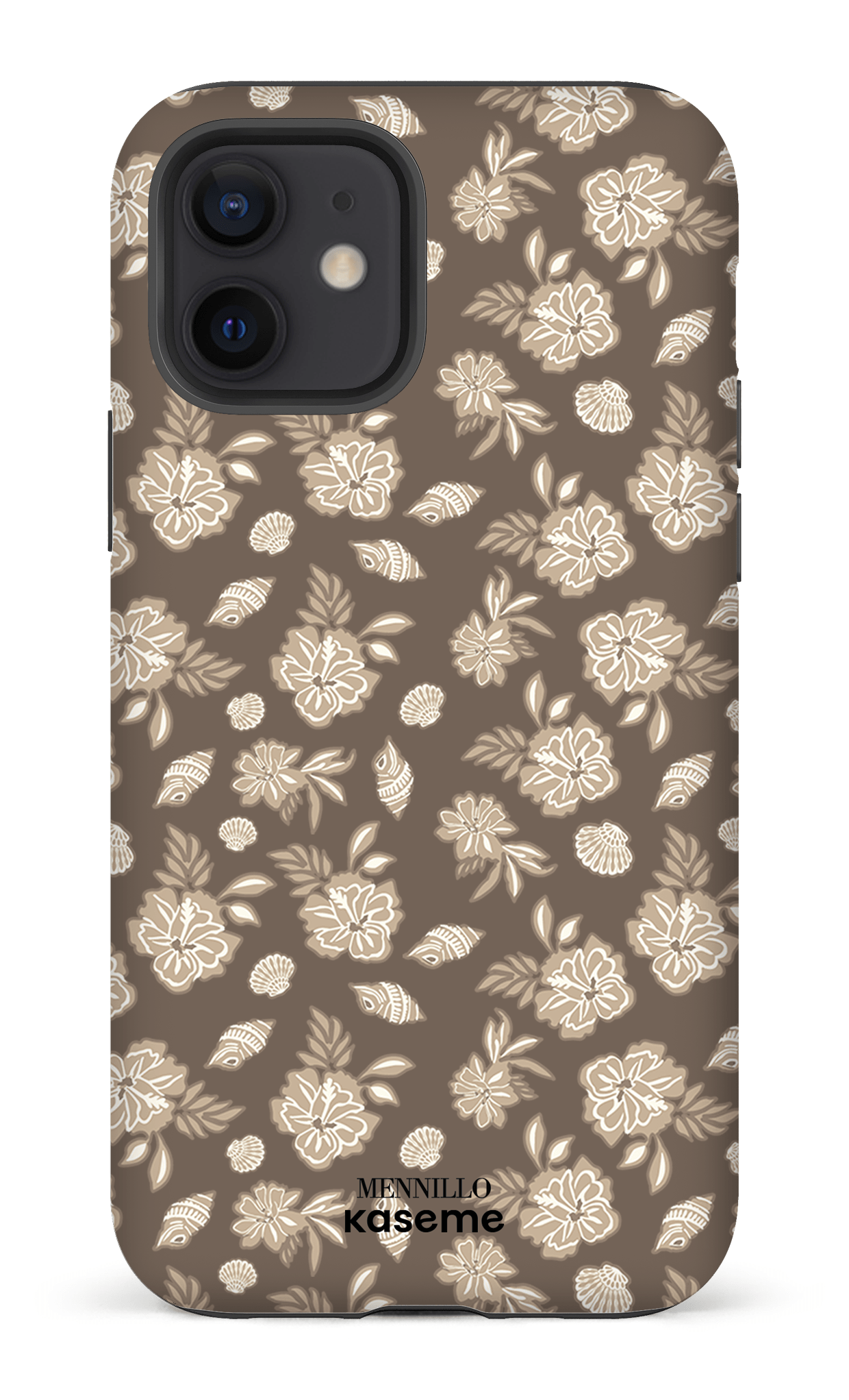 iPhone 12 Tough Matte Floral Cream -