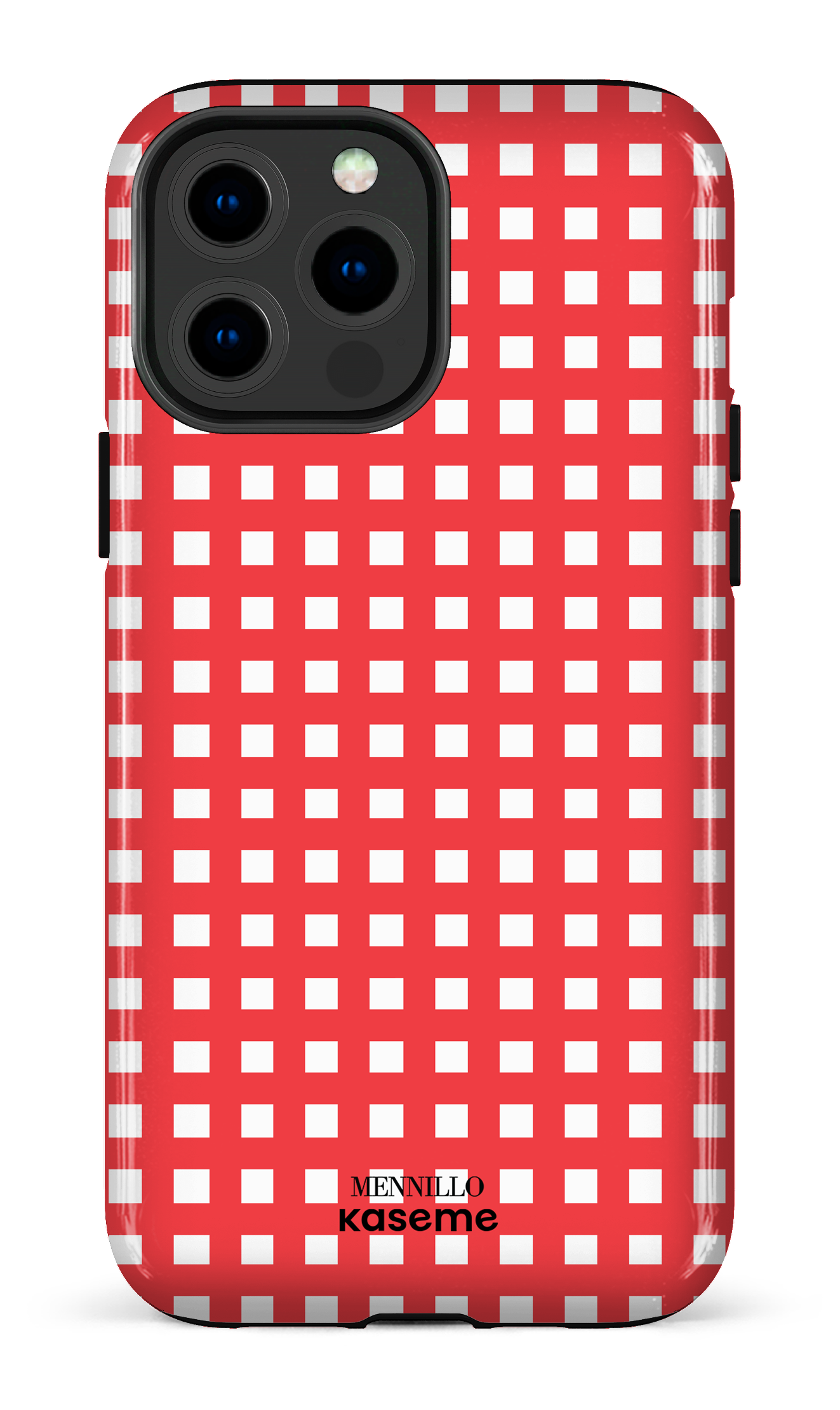 iPhone 13 Pro Max Tough Chekered Red -