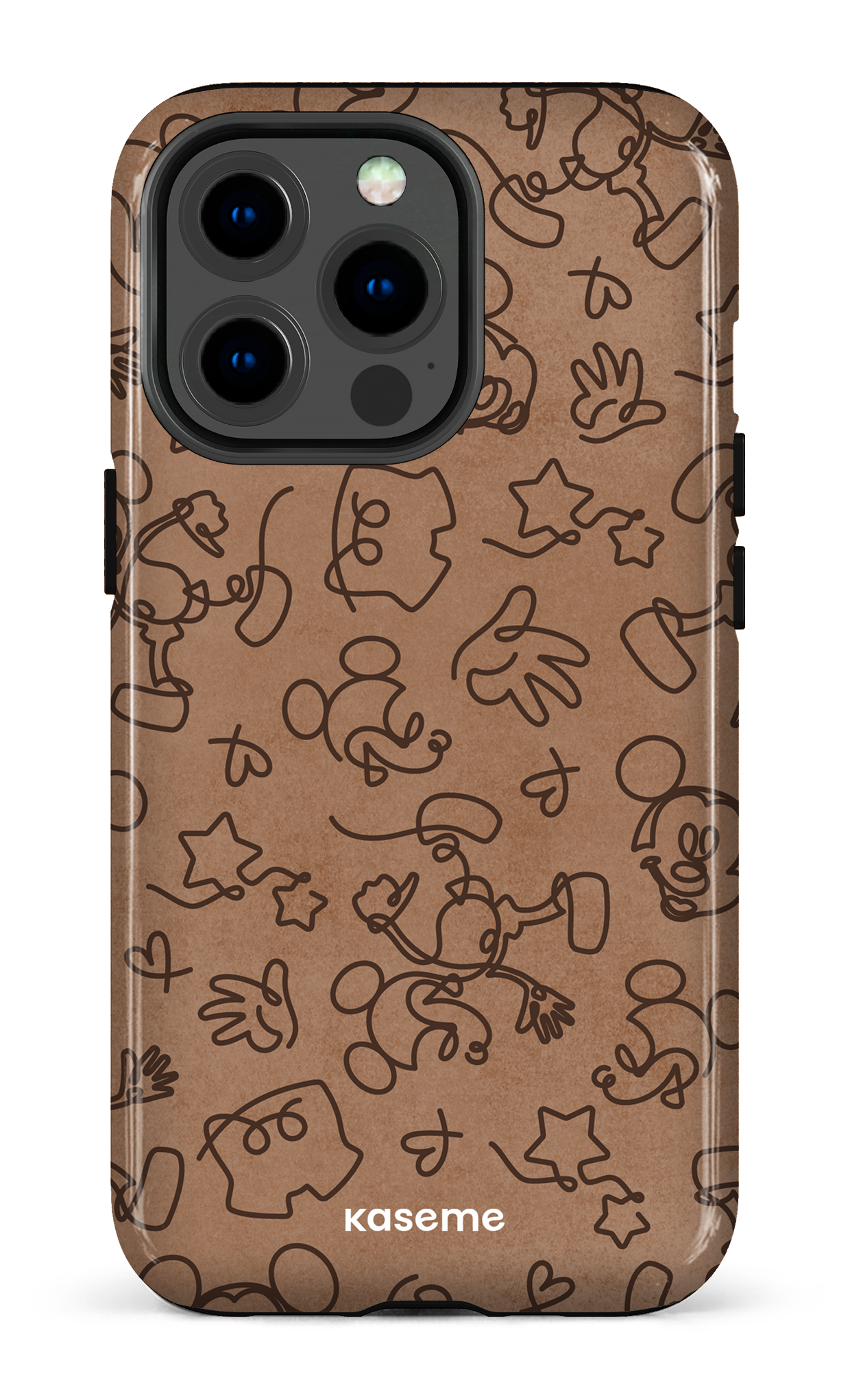 iPhone 13 pro Tough Doodle Mocha -