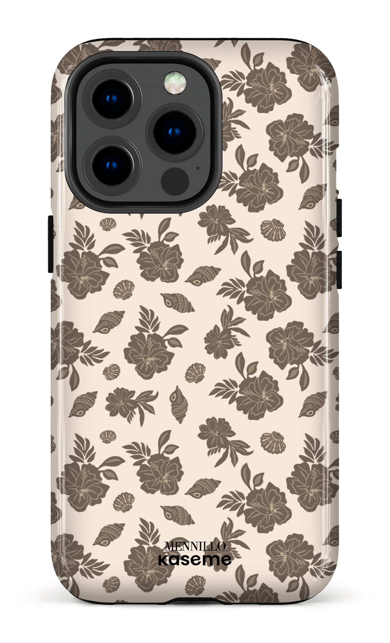 iPhone 13 pro Tough Floral Brown -