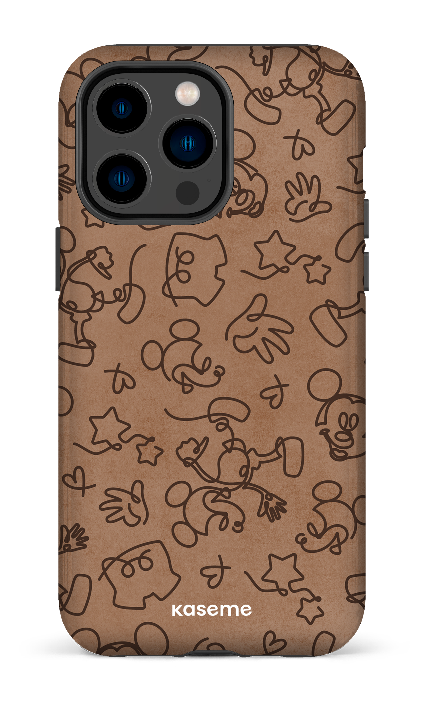 iPhone 14 Pro Max Tough Doodle Mocha -