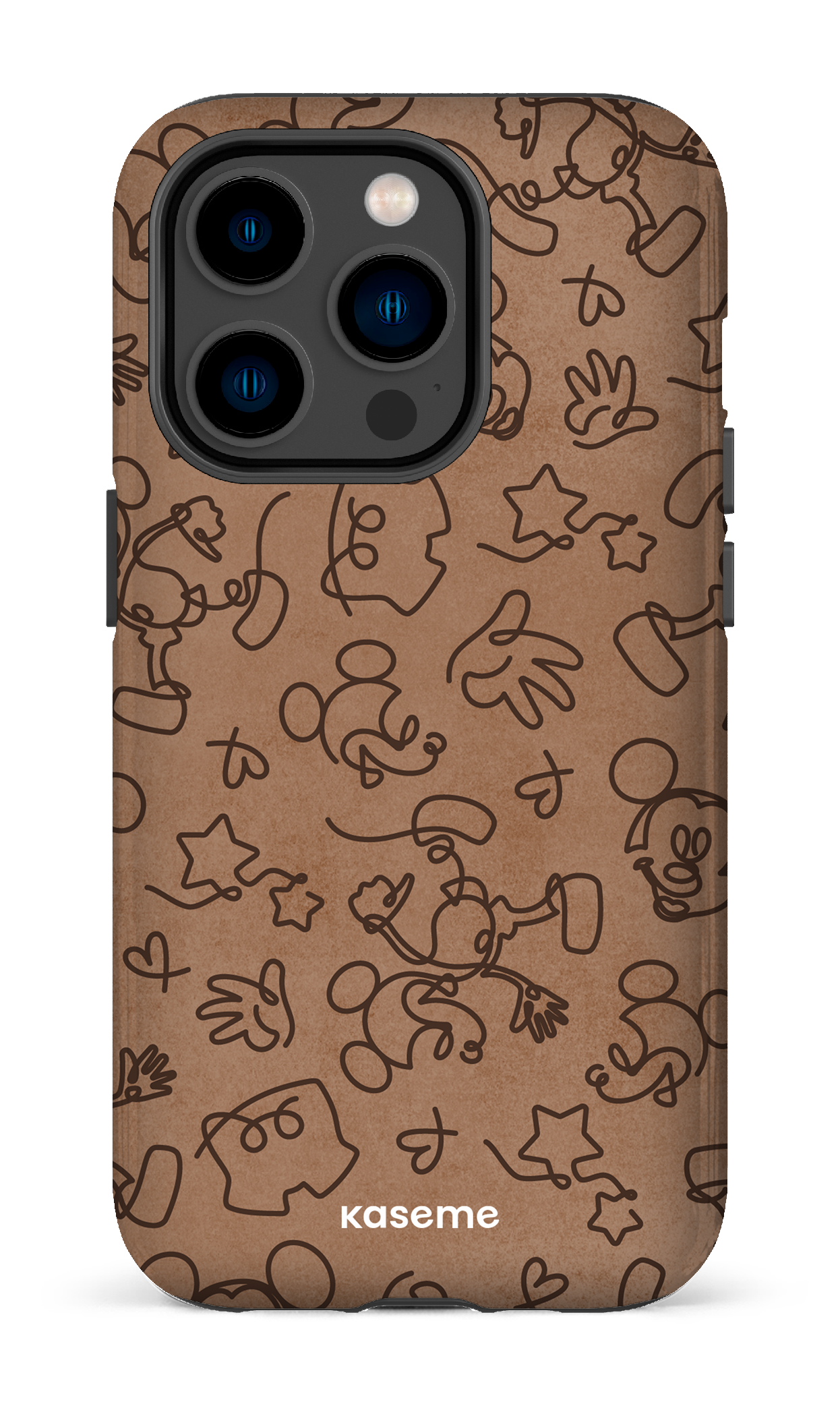 iPhone 14 Pro Tough Doodle Mocha -