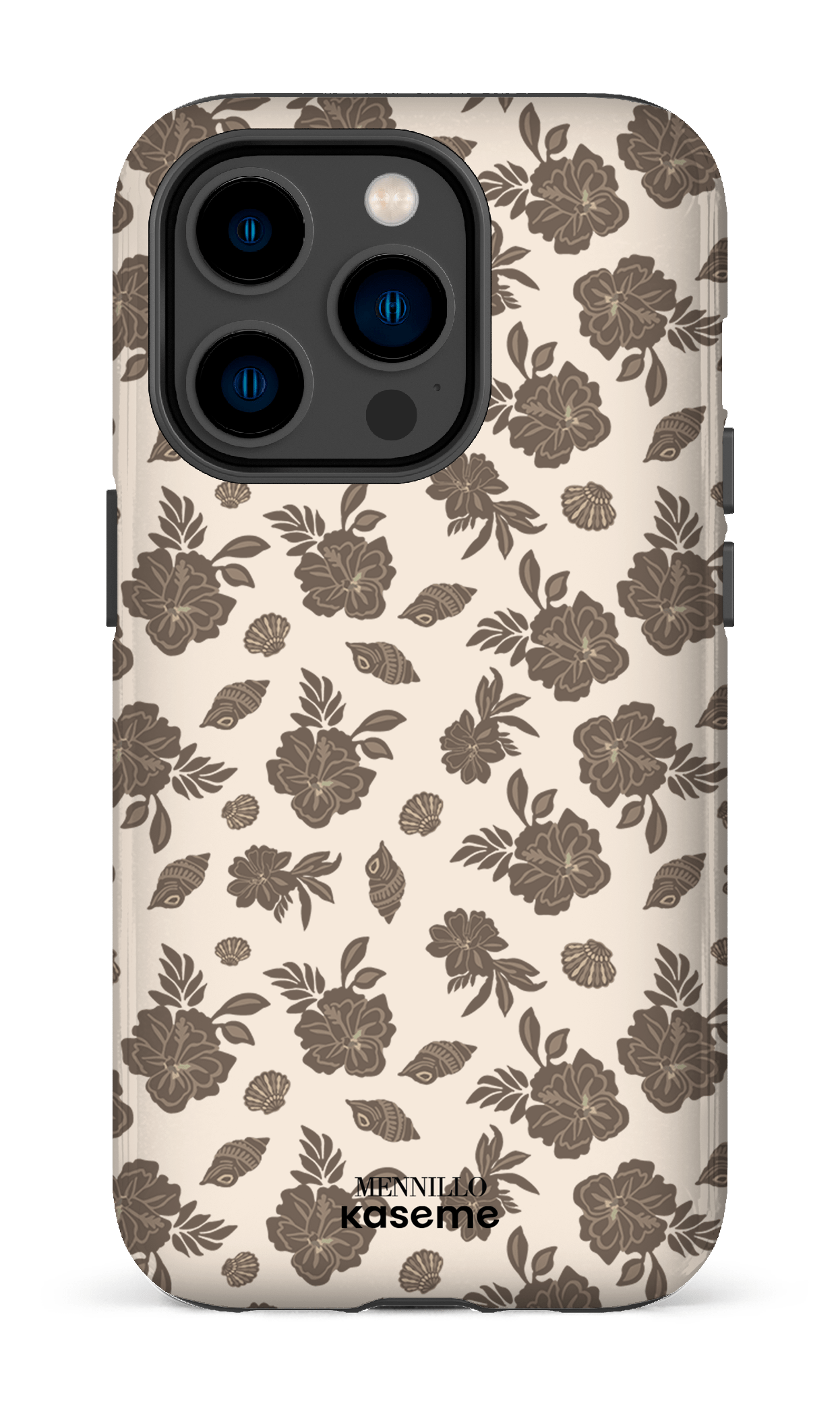 iPhone 14 Pro Tough Floral Brown -