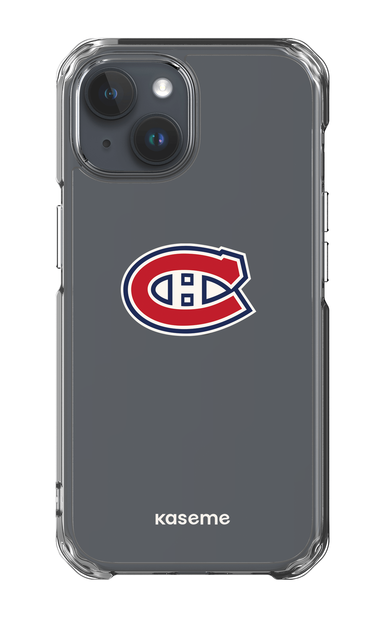 iPhone 15 Clear Case Canadiens Logo Clear -