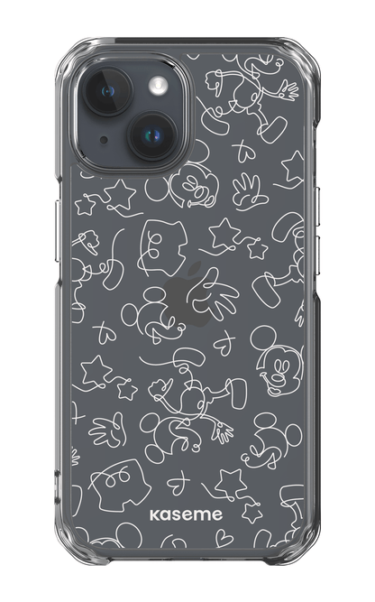 iPhone 15 Clear Case Doodle Clear Case -