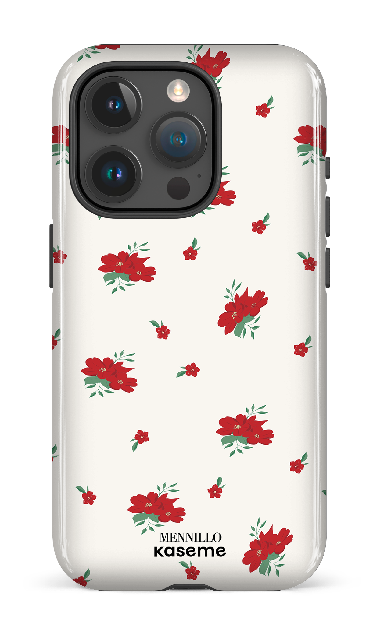 iPhone 15 Pro Tough Floral White -