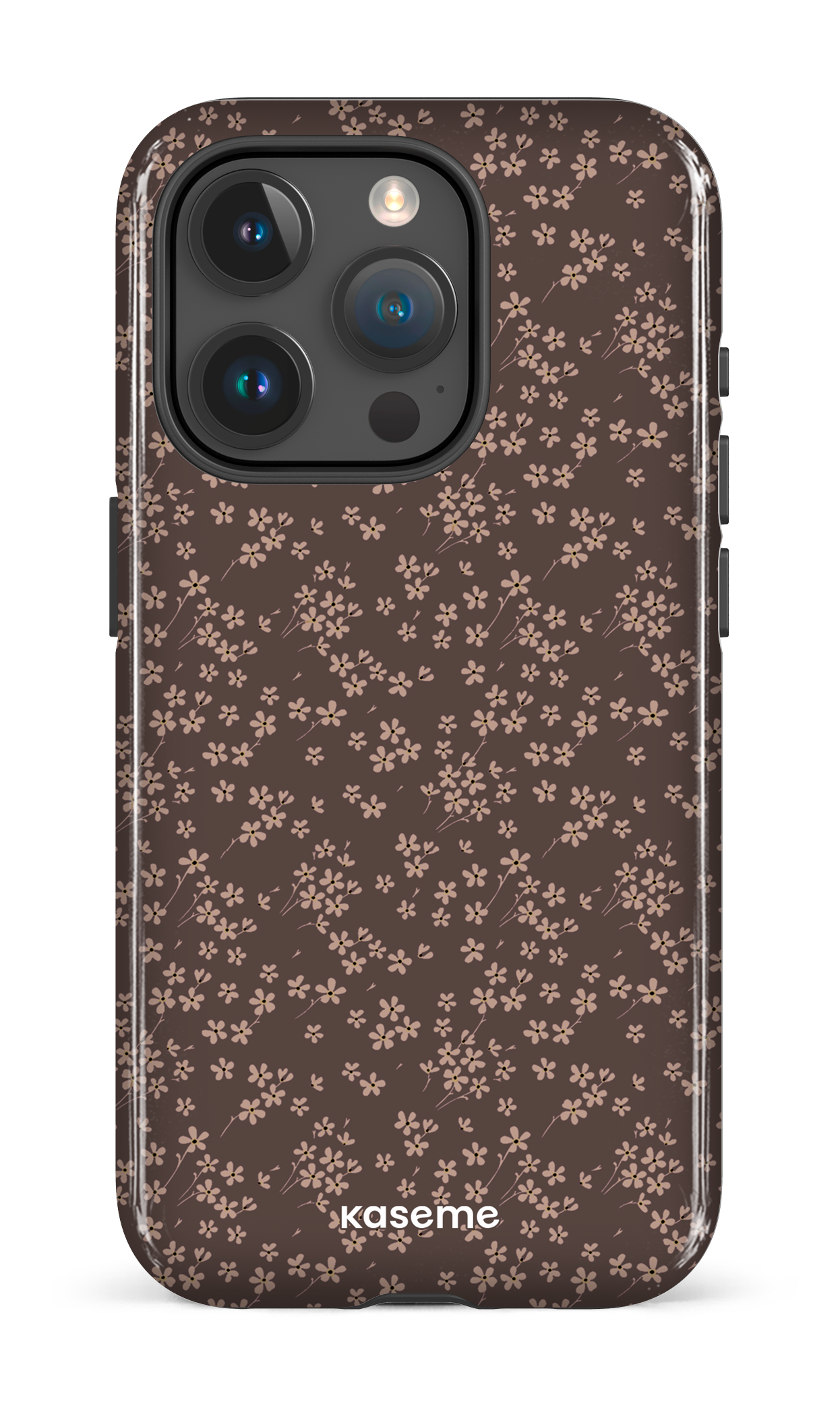 iPhone 15 Pro Tough Posy Mocha -