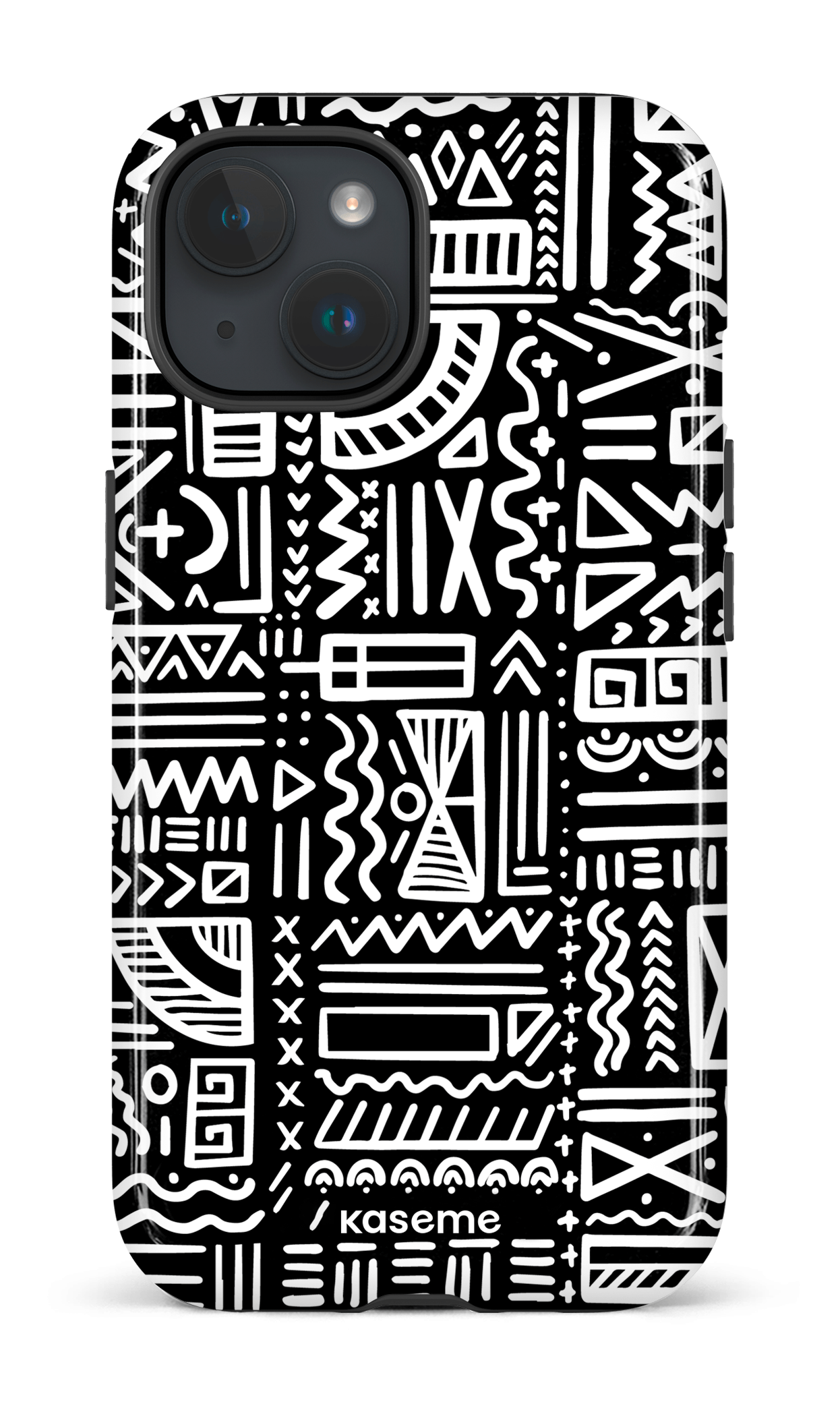 iPhone 15 Tough (Gloss) Aztec black -