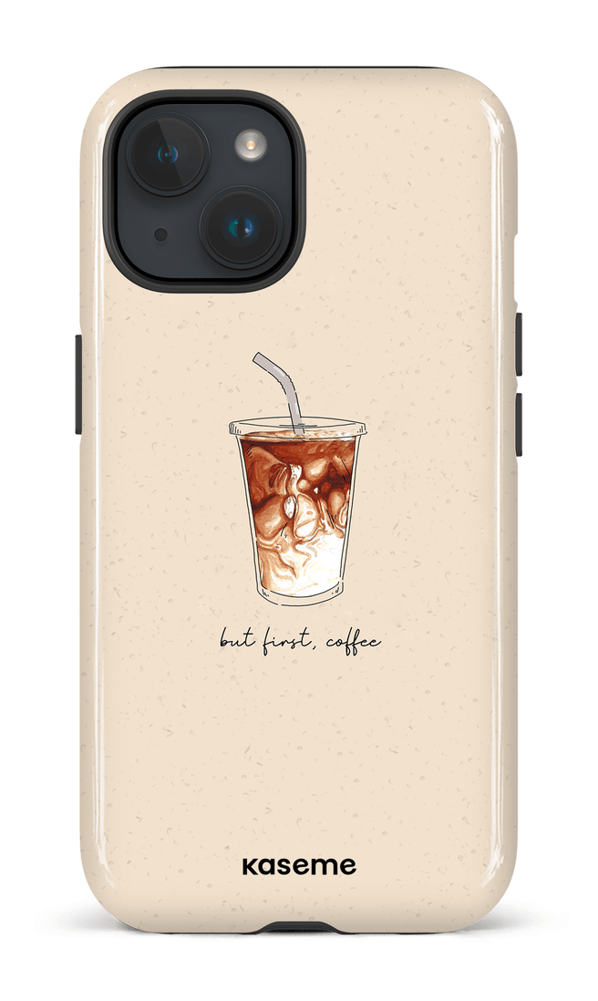 iPhone 15 Tough (Gloss) But first, coffee -