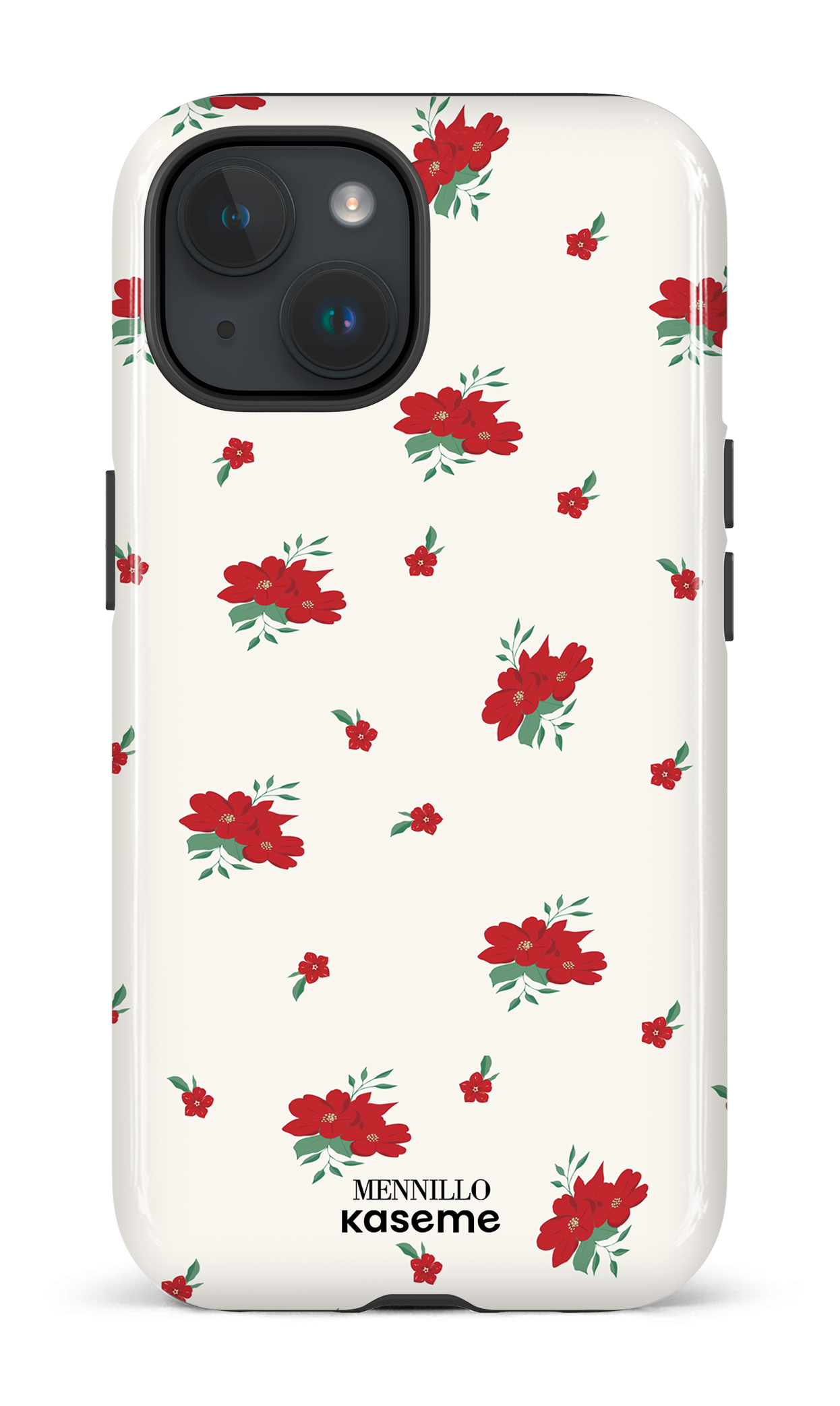 iPhone 15 Tough (Gloss) Floral White -