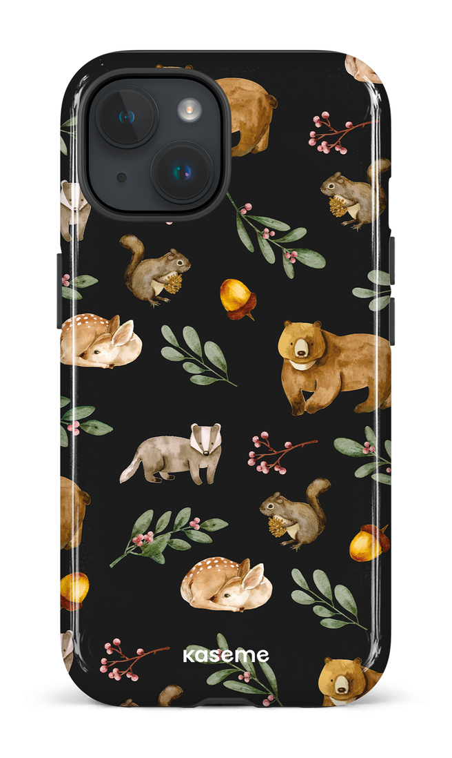 iPhone 15 Tough (Gloss) Furry Forest -