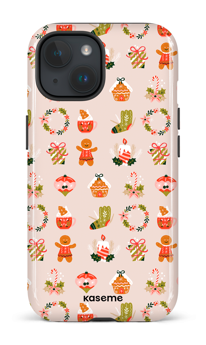 iPhone 15 Tough (Gloss) Gingerbread -