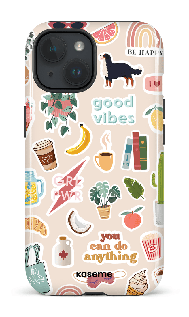 iPhone 15 Tough (Gloss) Good vibes -