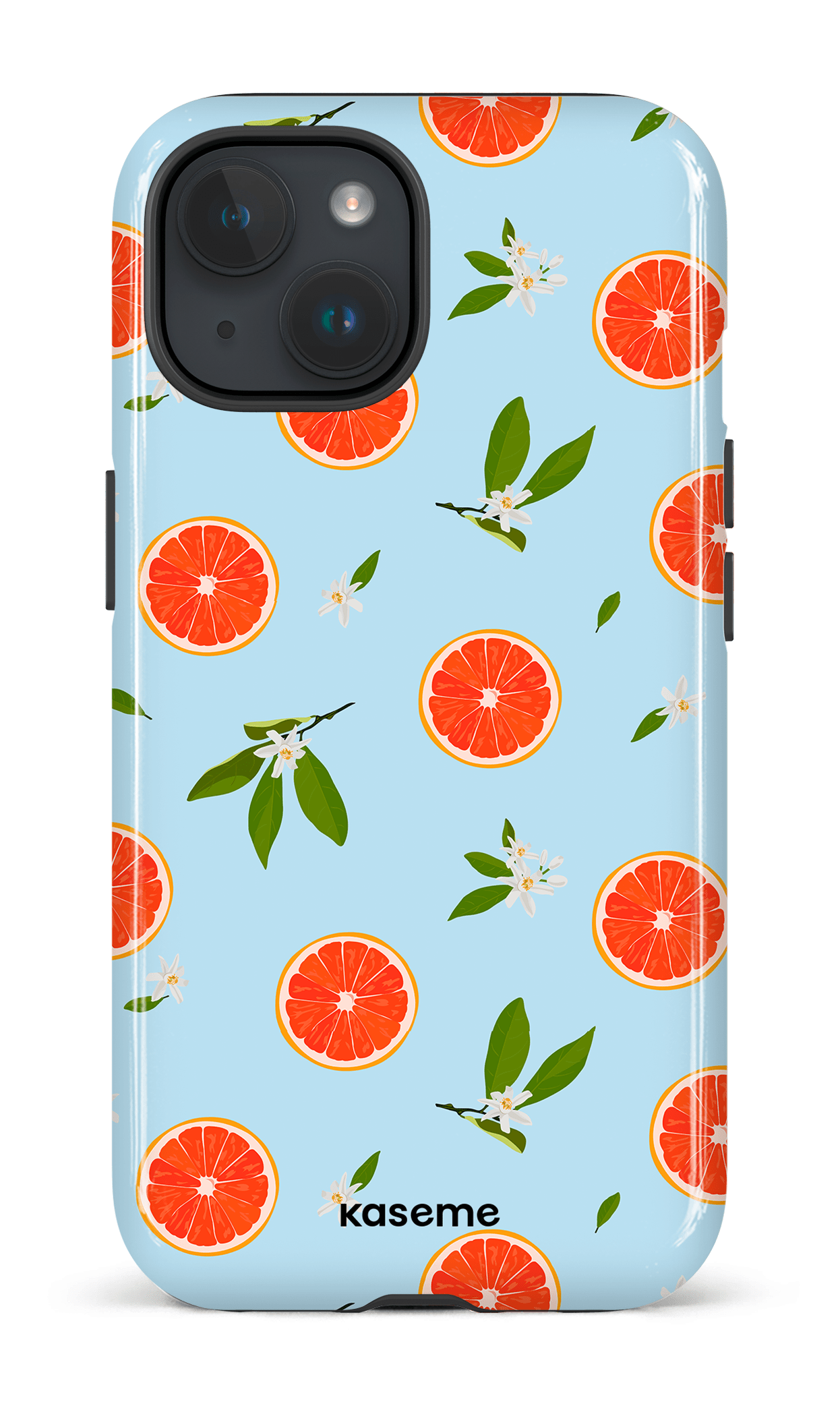 iPhone 15 Tough (Gloss) Grapefruit -