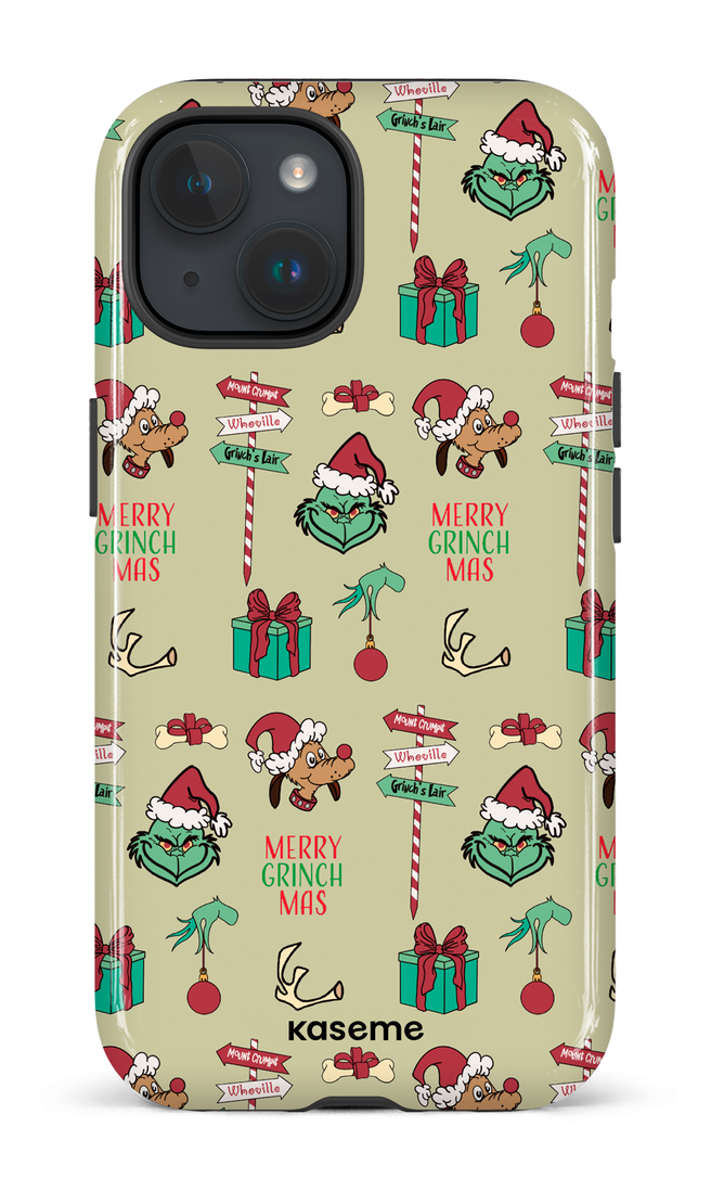 iPhone 15 Tough (Gloss) Grinchmas -