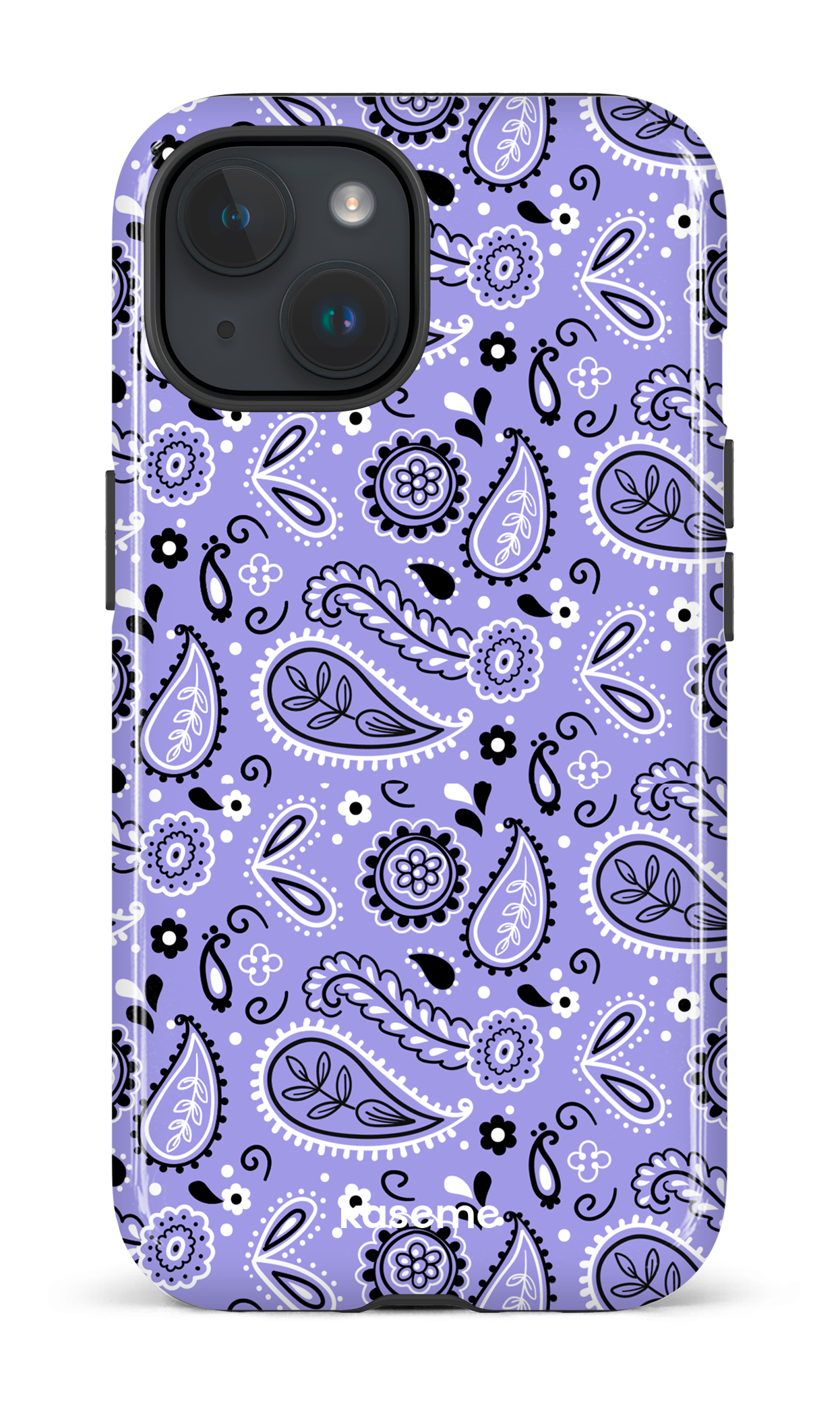 iPhone 15 Tough (Gloss) Paisley Purple -