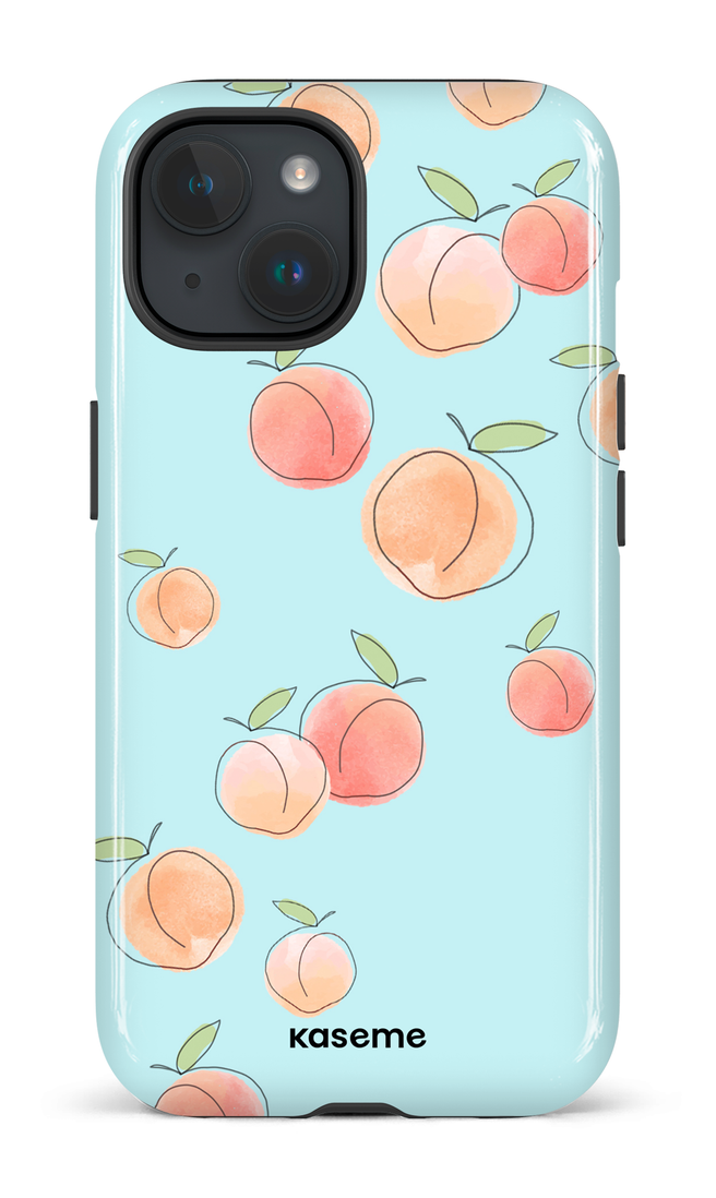 iPhone 15 Tough (Gloss) Peachy Blue -