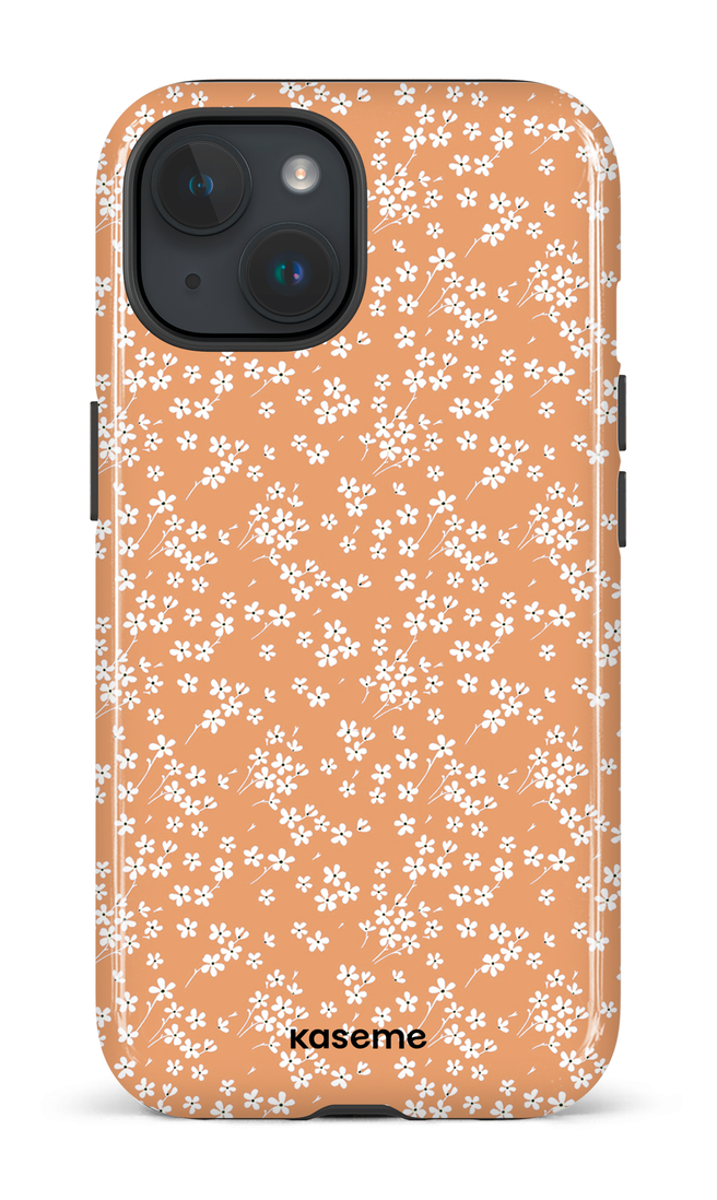 iPhone 15 Tough (Gloss) Posy orange -