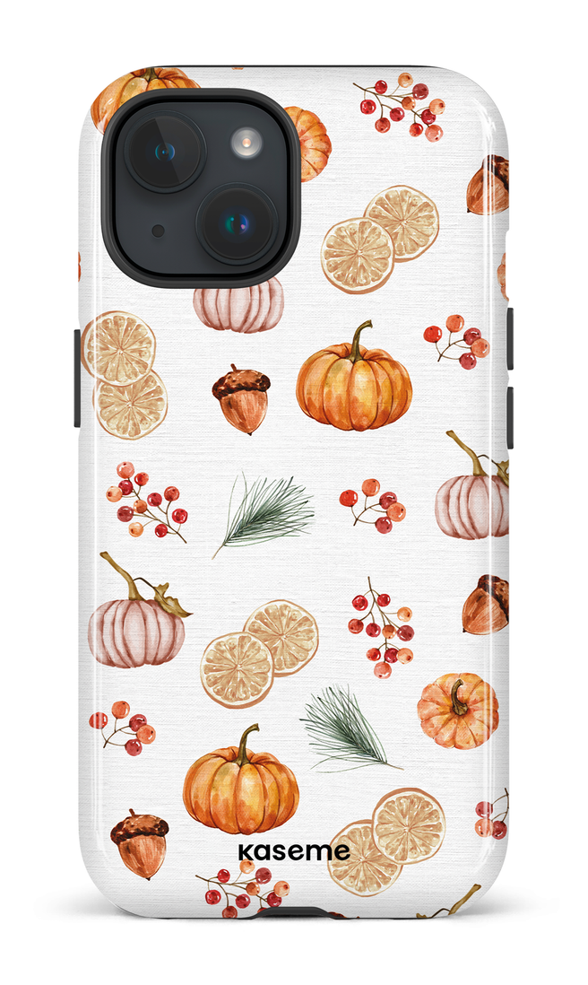 iPhone 15 Tough (Gloss) Pumpkin Garden -