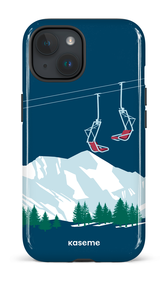 iPhone 15 Tough (Gloss) Ski Lift Blue -