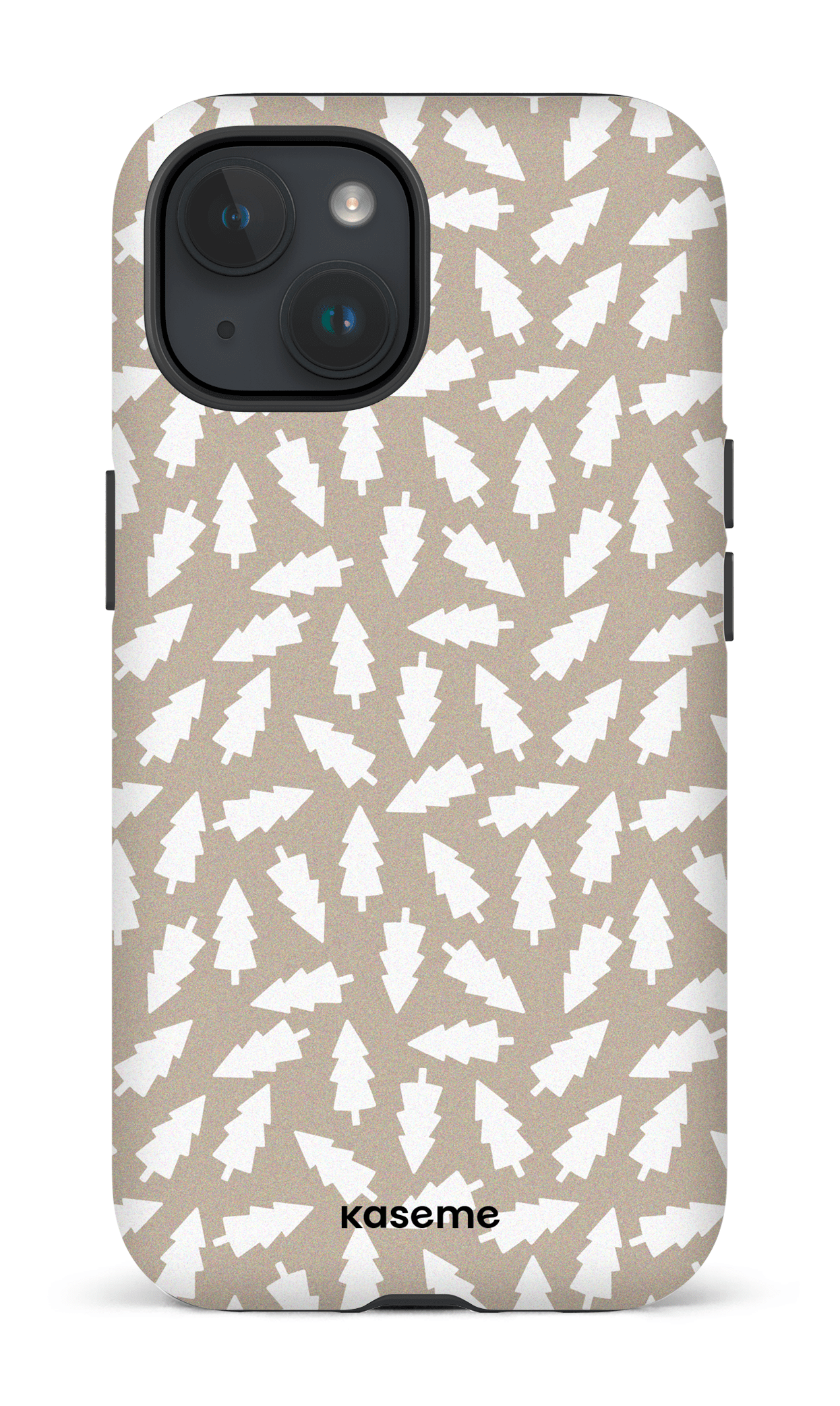 iPhone 15 Tough (Matte) Fir Trees beige -