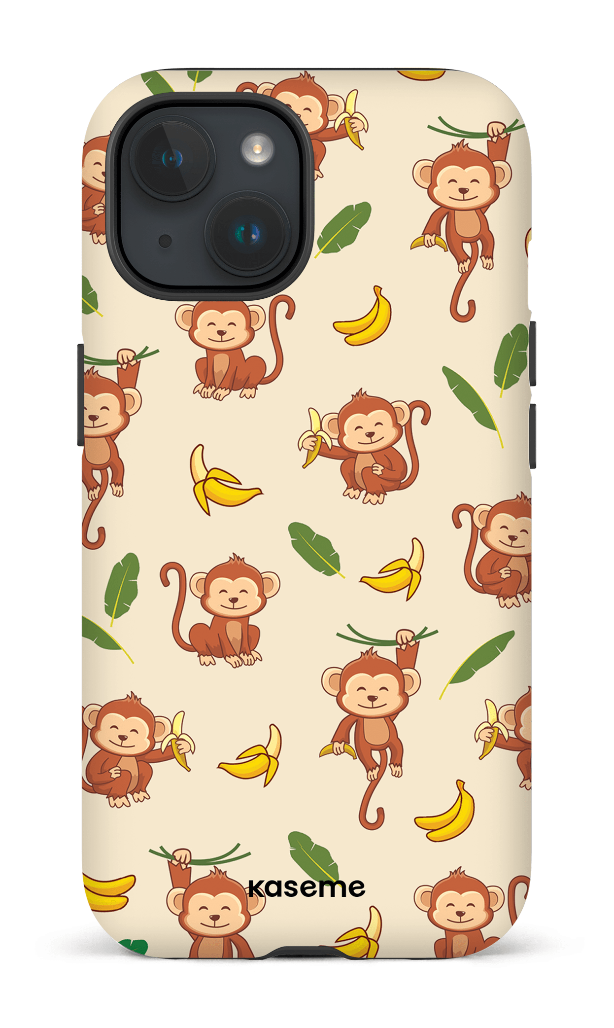 iPhone 15 Tough (Matte) Happy Monkey -