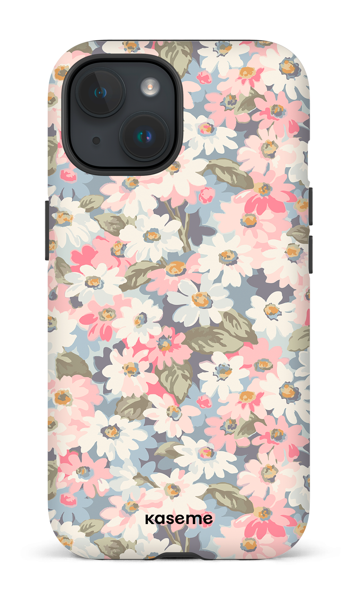 iPhone 15 Tough (Matte) Mosaic of blooms -