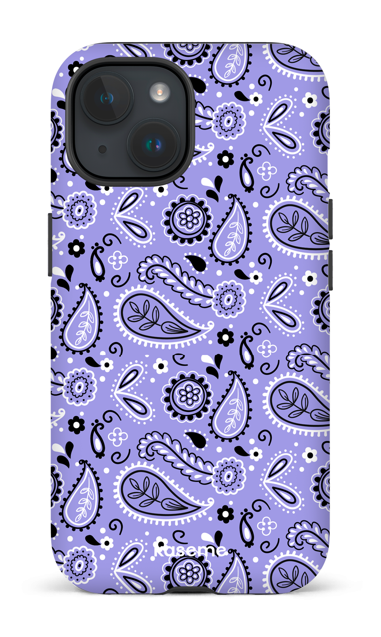 iPhone 15 Tough (Matte) Paisley Purple -