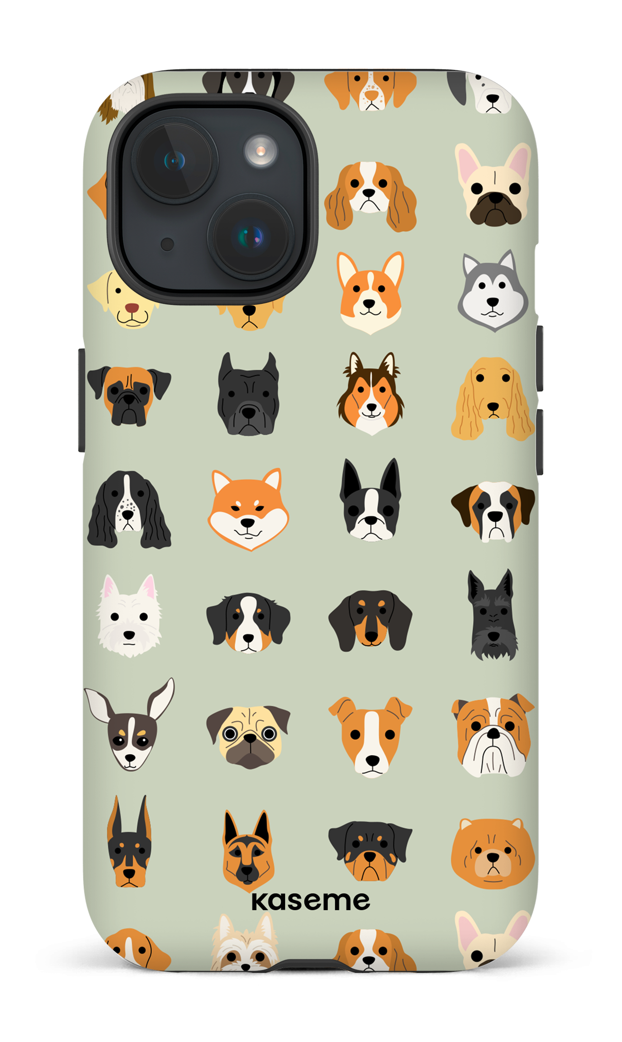 iPhone 15 Tough (Matte) Pup -