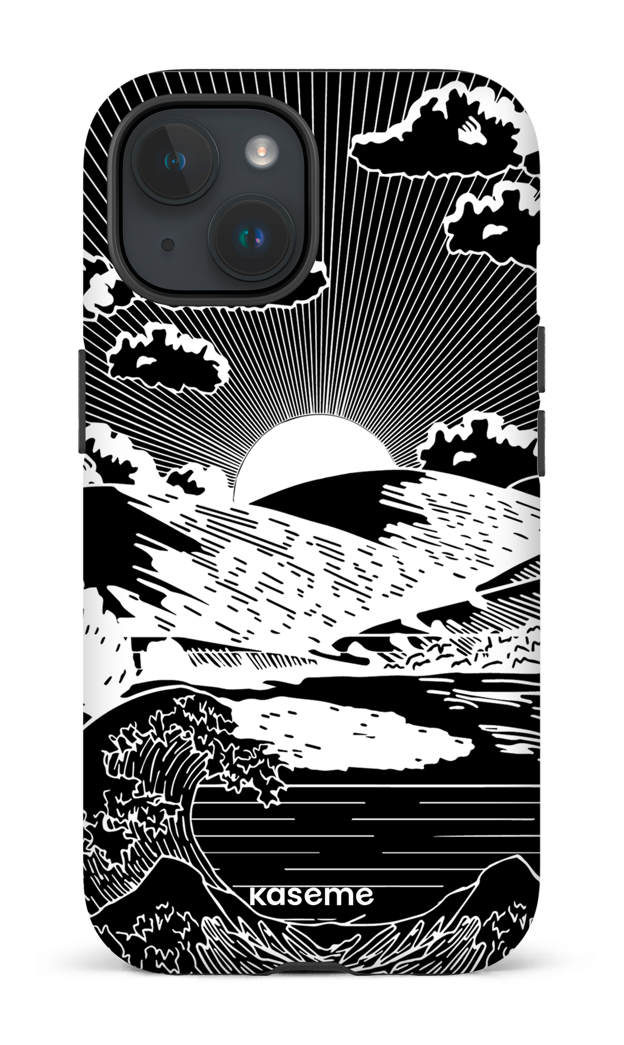 iPhone 15 Tough (Matte) Sunbath black -