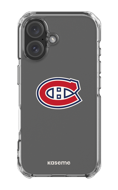 iPhone 16 Clear Case Canadiens Logo Clear -