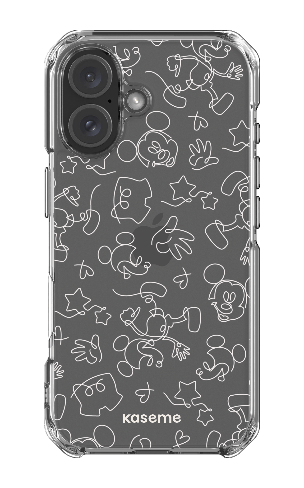 iPhone 16 Clear Case Doodle Clear Case -