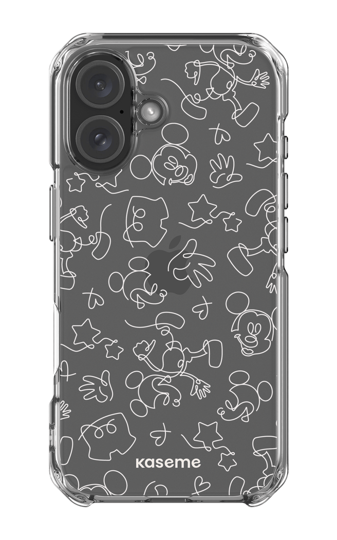 iPhone 16 Clear Case Doodle Clear Case -