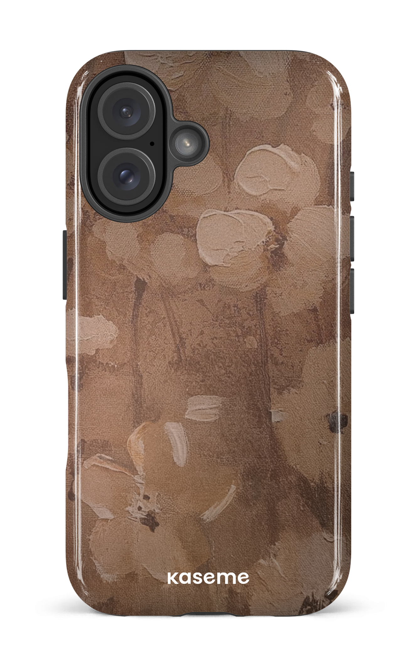 iPhone 16 Impact Case Mocha Bloom -