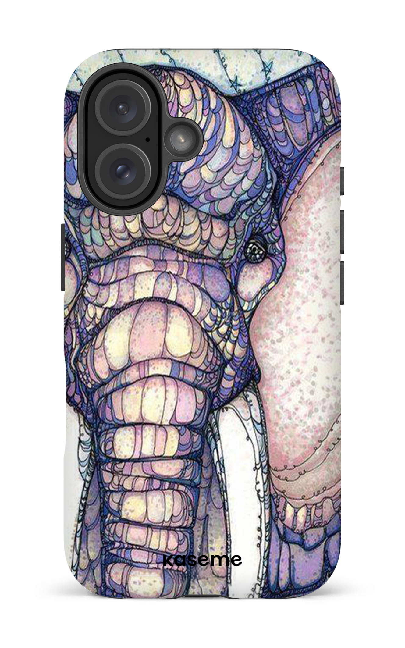 iPhone 16 Impact (Matte) Mosaic Elephant -