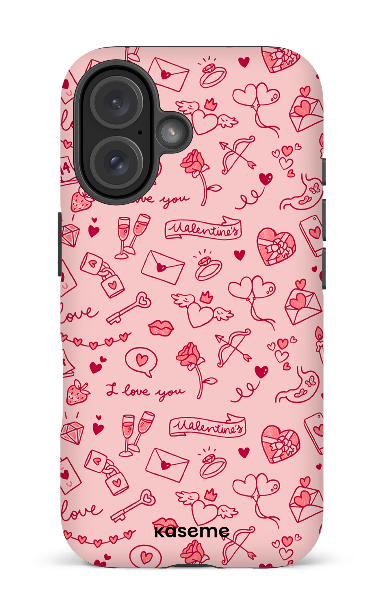 iPhone 16 Impact (Matte) My Valentine pink -