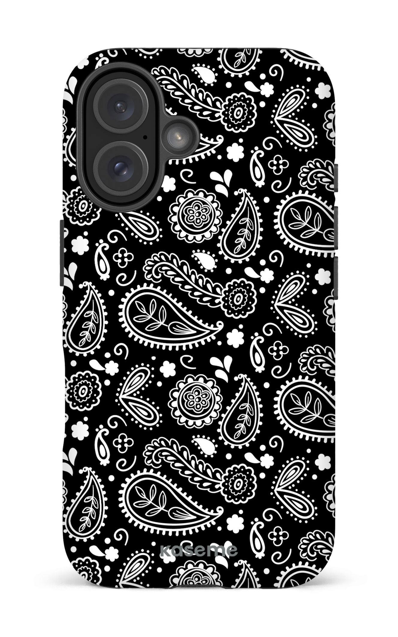 iPhone 16 Impact (Matte) Paisley black -